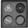 ZEN Basic Grinder Schwarz 49mm, 4-teilig