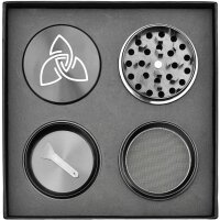 ZEN Alu Grinder Schwarz 49mm, 4-teilig