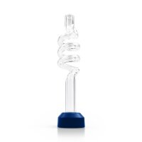 Norddampf Relict glass mouthpiece SPIRAL by Plaisir, 130mm