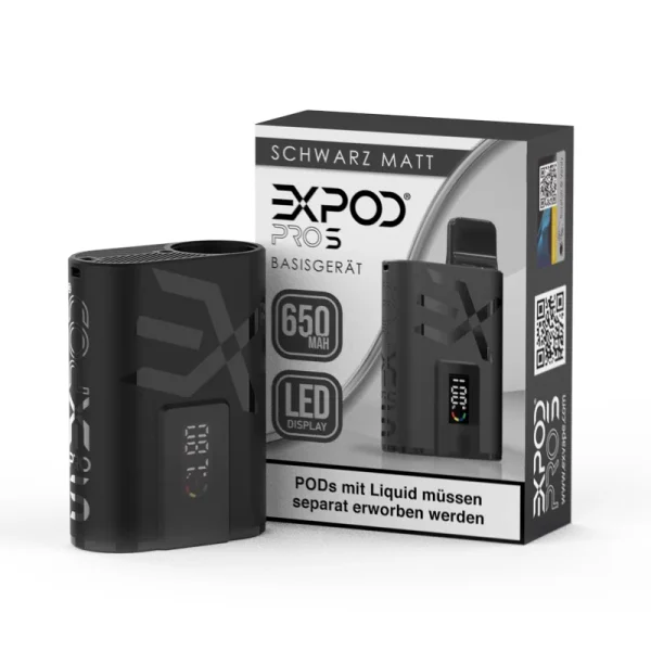 Expod Pro S Akku 650mAh - Schwarz Matt